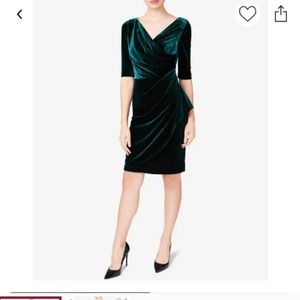 Betsey Johnson Velvet Teal Dress